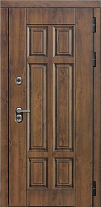 Товар Дверь ДвериПРО Квадро Д-19 (16мм, Грецкий орех + черная патина винорит) DPRO195590