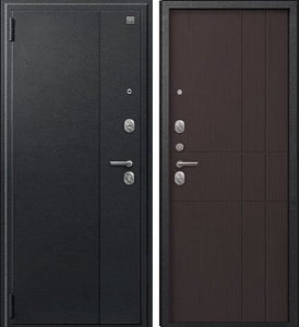 Товар Дверь A-02 черный сатин - лиственница тёмная DIS007329