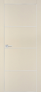 Товар Межкомнатная дверь PX-2  AL кромка с 4-х ст. Бежевый матовый