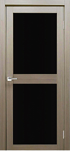 Товар Межкомнатная дверь Легенда Z-6 Тон Неаполь Остекление Лакобель черное